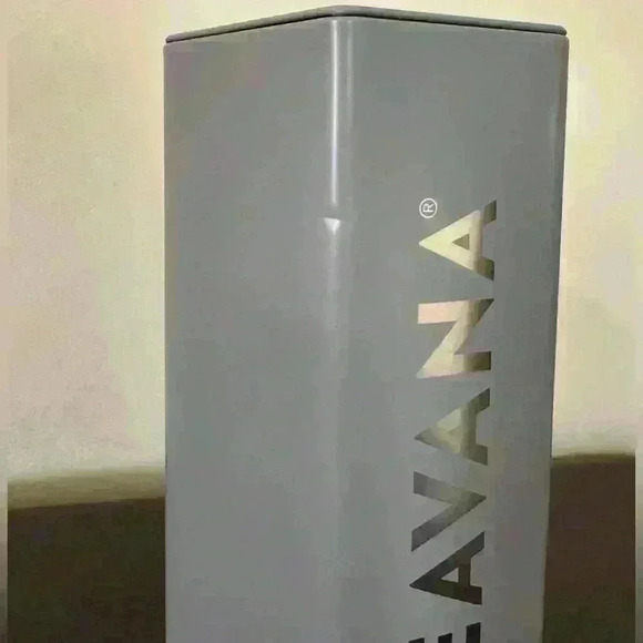 Teavana- Coated Metal Canister- Hexagon- Gray - Picture 2 of 4